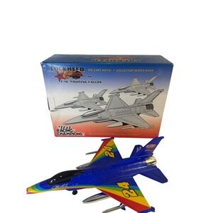 Racing Champions F-16 Fighting Falcon Coin Bank Airplane Jeff‎ Gordon LOCKHEED